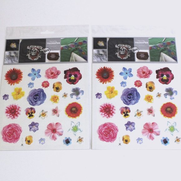 Iron On Fabric Heat Transfer Decals DIY Craft LOT - Picture 2 of 8